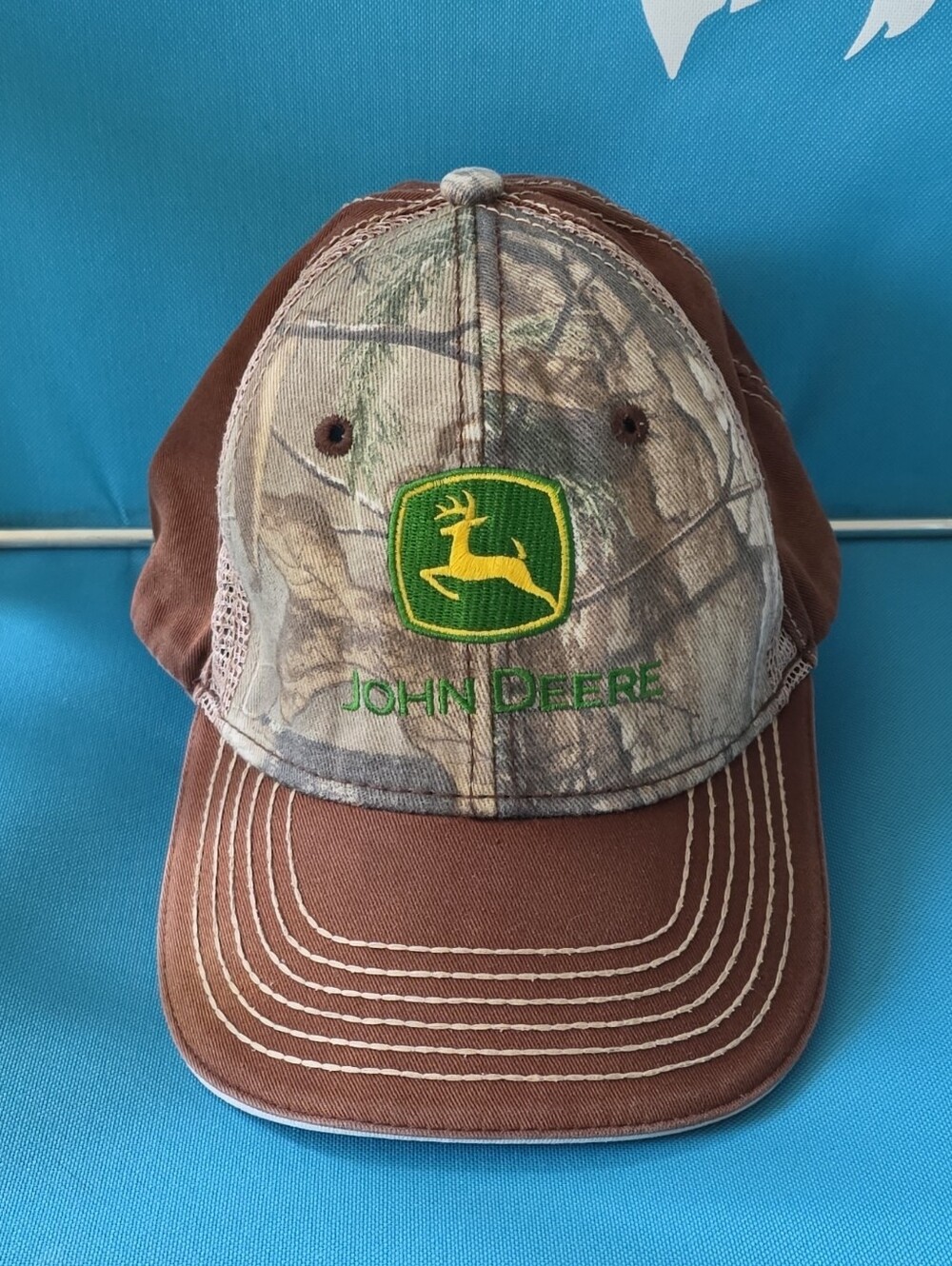 John Deere Brown & Camo Men's Trucker Cap